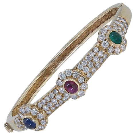 cartier bangle with diamond|cartier sapphire and diamond bracelet.